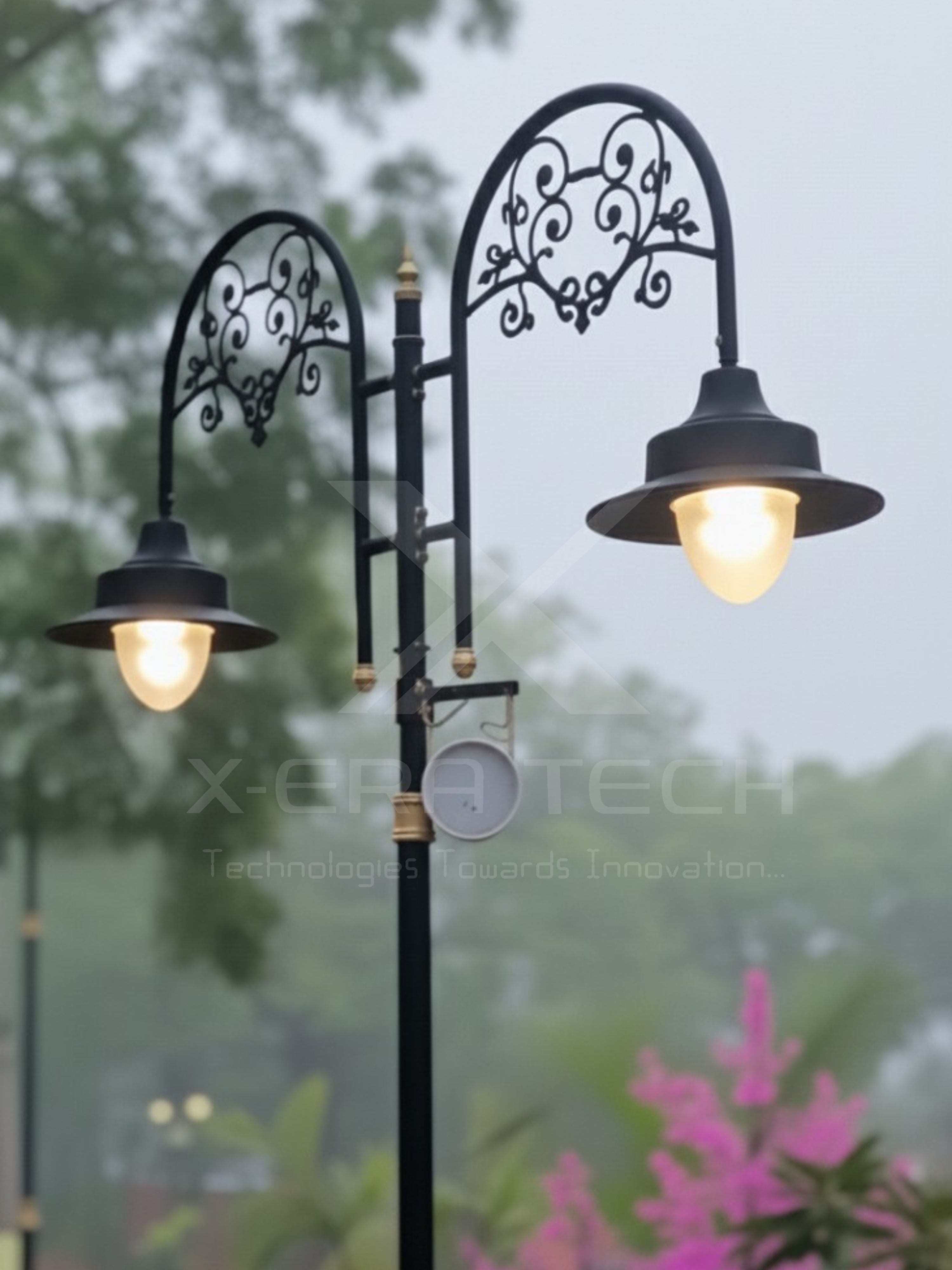 Decorative LED street light pole design 14